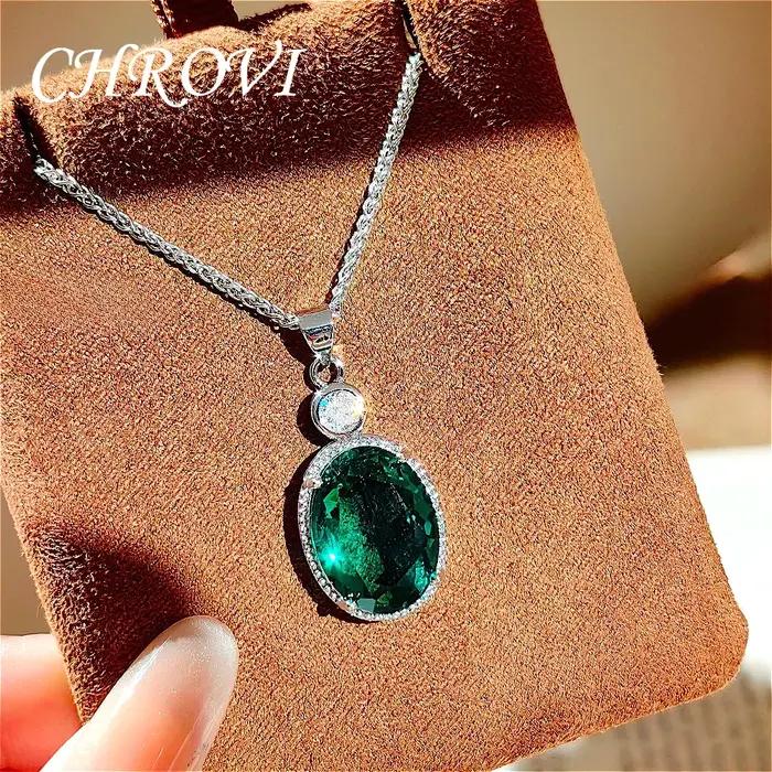 Collier pendentif en argent sterling 925 avec diamants super étincelants style mignon romantique palace pour femmes occasions spéciales