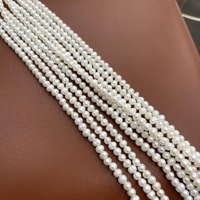 Perle d'eau douce naturelle, perle pomme de terre pour la fabrication de bijoux, accessoire pour collier, boucles d'oreilles, bracelet, DIY