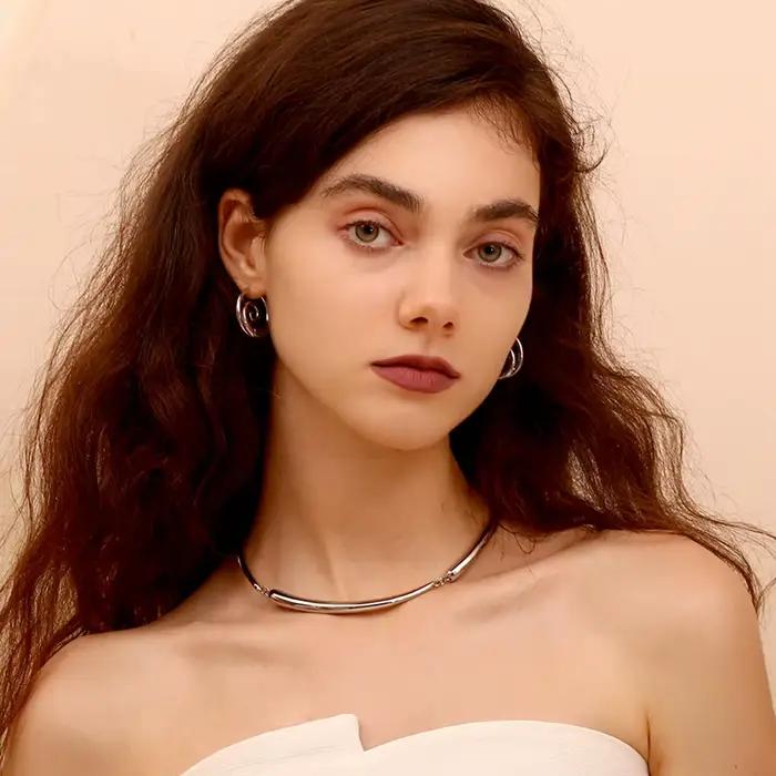 MamitaSlay Cool Hip-hop quatre noeuds de bambou collier Punk en acier inoxydable bijoux imperméable colliers femme tendance 2024 décoration