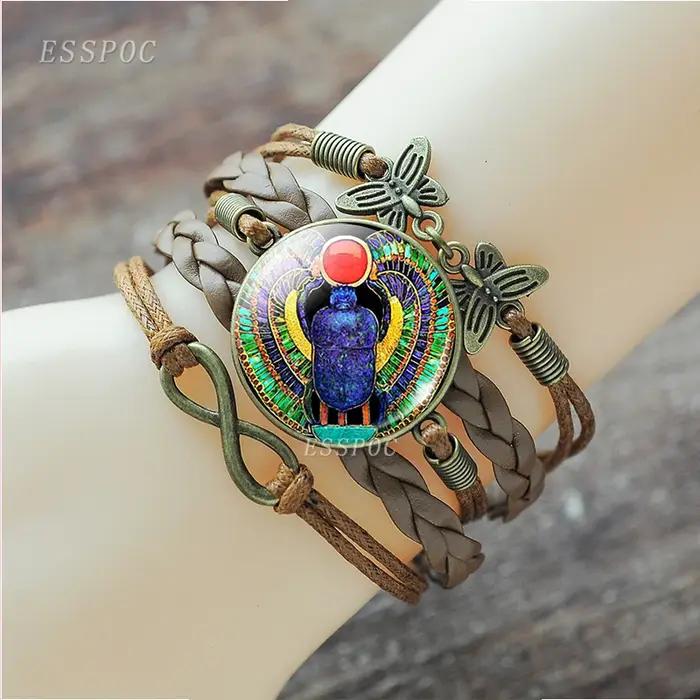Bracelet croix égyptien Ankh pour hommes et femmes