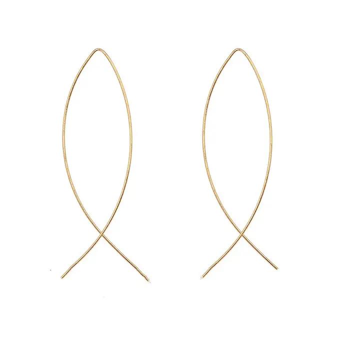 Boucles d'oreilles à fleurs dorées pour femmes