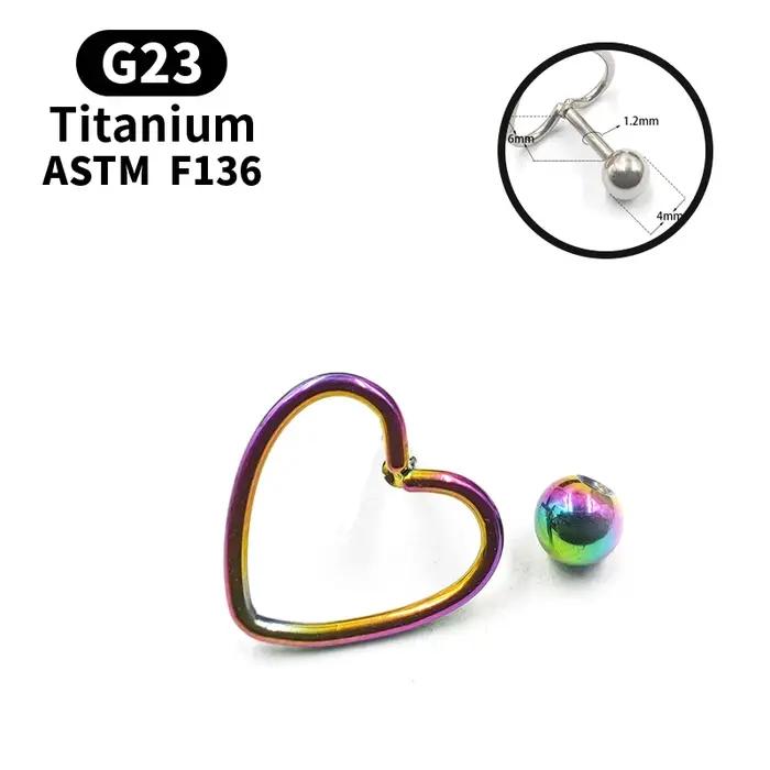 Boucles doreilles coeurs en titane pour femmes et filles classiques minimalistes amour vis billes clou sophia occasions speciales