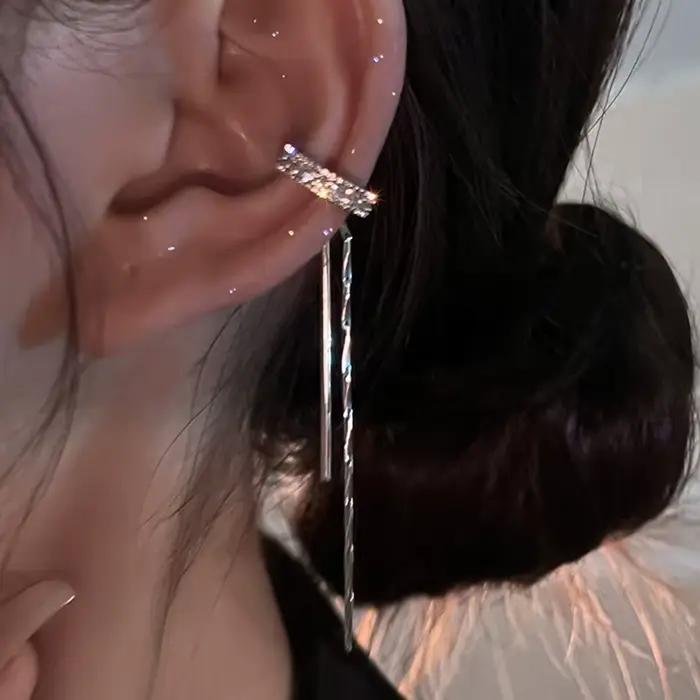 Boucle d'oreille à pampilles en cristal pour femmes
