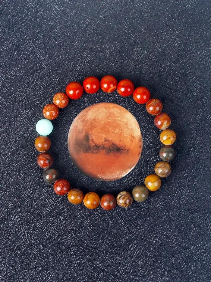 Bracelet système solaire galaxie cosmique pour femmes et hommes