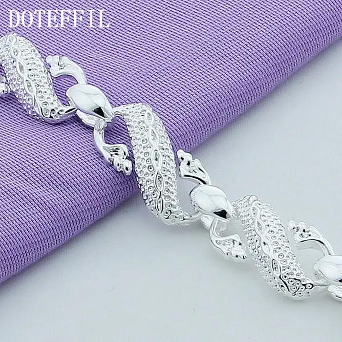 DOTEFFIL – Bracelet manchette Dragon en argent Sterling 925