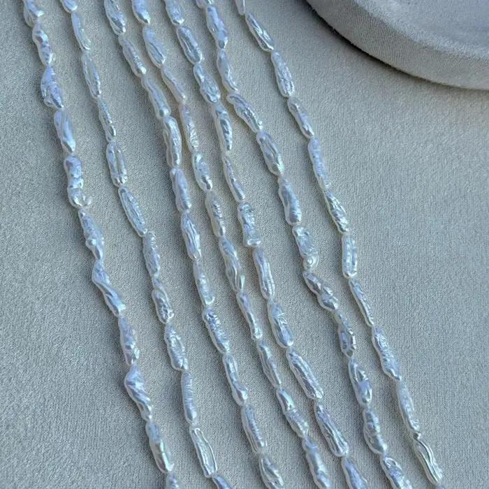 Perles de culture d'eau douce naturelles baroques
