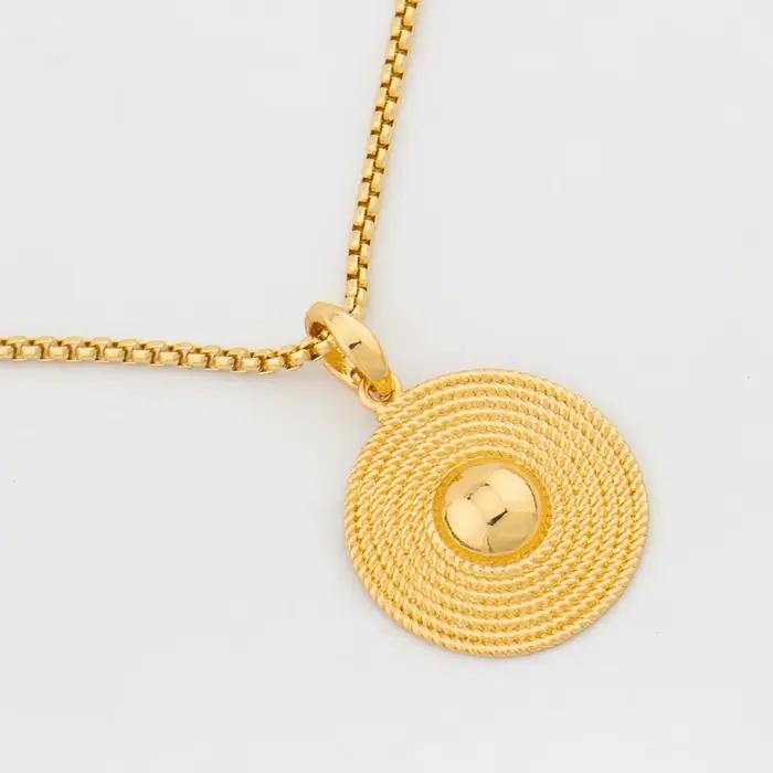 Ensemble de bijoux italiens couleur or pour femmes