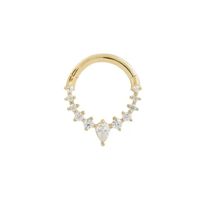 ROXI 925 argent Sterling micro incrusté zircon cubique Cartilage percé boucles d'oreilles pour femmes hommes Sexy corps nez anneau 1 pièce bijoux