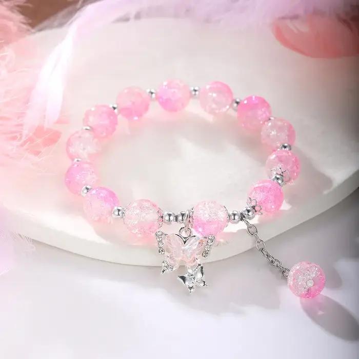 Bracelet Bohème Perles Papillon Femmes Verre Papillon Style Bureau Carrière Cadeaux Fête Anniversaire Occasions Spéciales