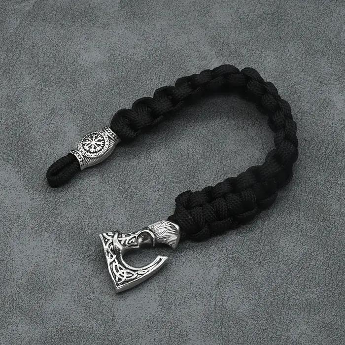 Bracelets en perles Runes Viking Nordiques Trinité pour Hommes