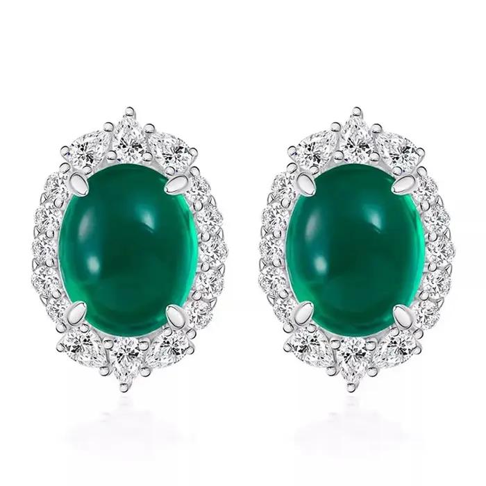 Fine Jewelry – boucles d'oreilles ovales en argent Sterling 925