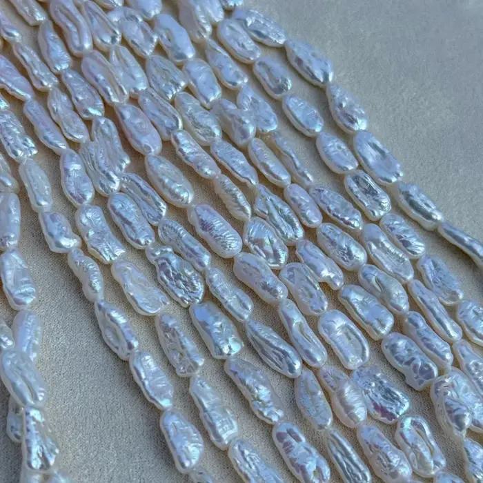 Perles de culture d'eau douce naturelles baroques