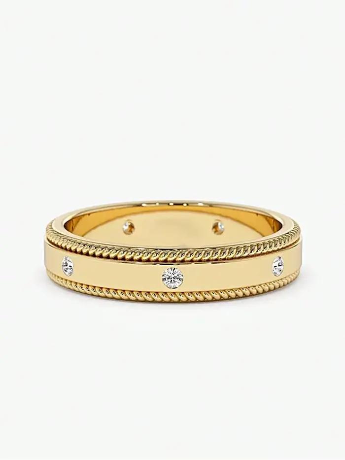 Bague en argent Sterling 925 pour femmes, bague ronde classique en Zircon doré, bijoux fins de luxe de haute qualité pour fiançailles et mariage