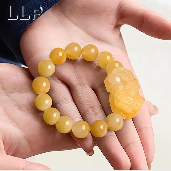 Bracelet Pi Xiu en Jade naturel sculpté à la main