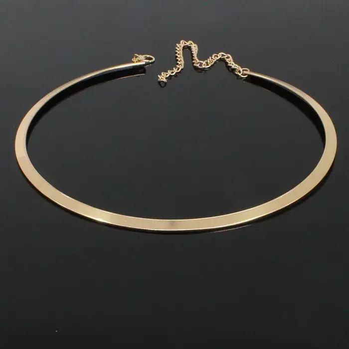 Collier Ras du Cou Gothique en Métal pour Femme