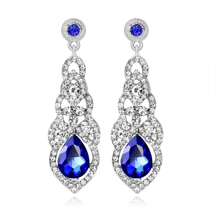 VENTFILLE – boucles d'oreilles longues en cristal brillant pour femmes