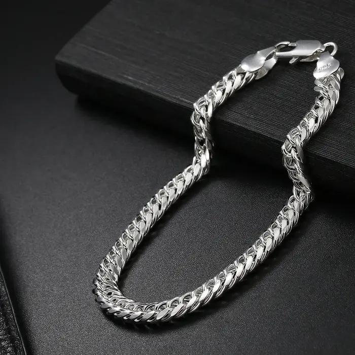 Bracelets en argent Sterling 925 pour femmes et hommes