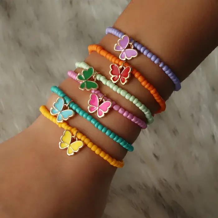 Bracelets papillons empilables perles colorées et breloques métalliques pour femmes style moderne fantaisie quotidienne fantaisie fantaisie fantaisie fantaisie fantaisie fantaisie fantaisie fantaisie fantaisie fantaisie fantaisie fantaisie fantaisie fantaisie fantaisie fantaisie fantaisie fantaisie