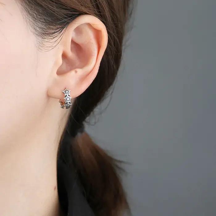 REETI – boucles d'oreilles en argent Sterling 925