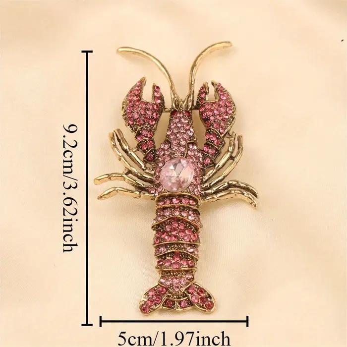 Belle broche de luxe baroque au Design de homard pour hommes et femmes