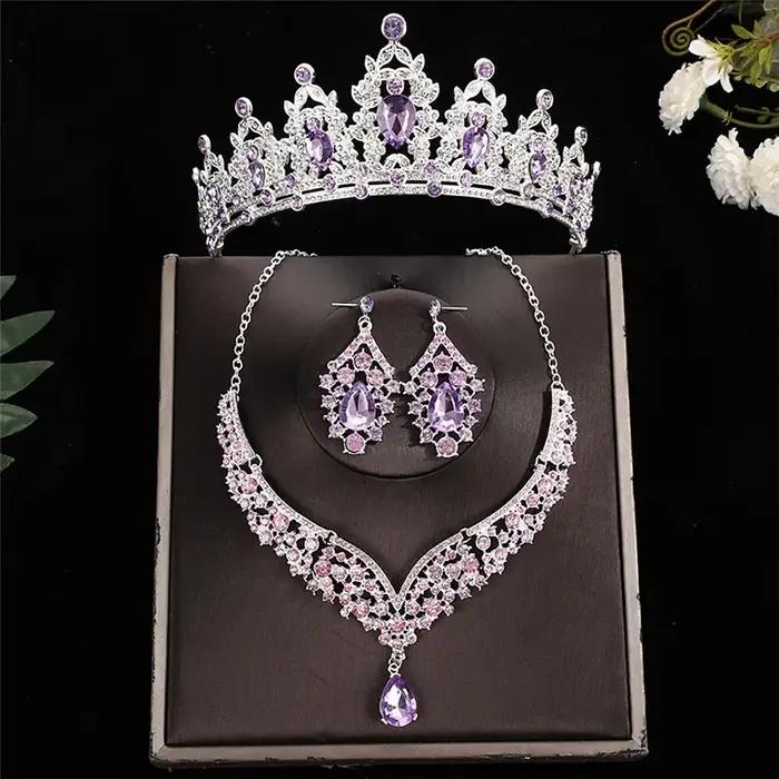 Luxueux collier de mariage princesse