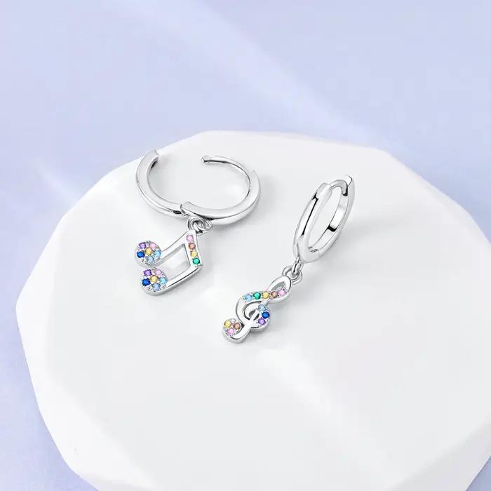 MISEFF – boucles d'oreilles asymétriques en argent Sterling S925
