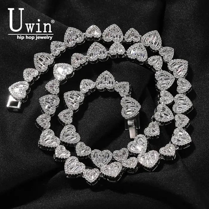 Collier en Forme de Cœur de 10mm avec Incrustation de CZ
