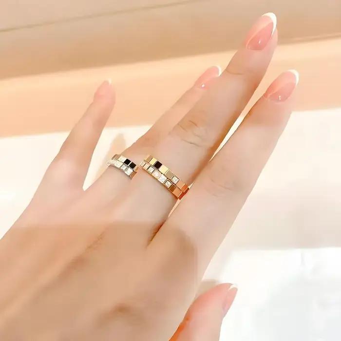 Bague en argent sterling 925 sertie de zircone cubique pour amoureux personnalisée pour femmes et hommes occasions spéciales