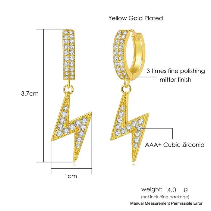 Boucles d'oreilles rappeur hip hop pour femmes