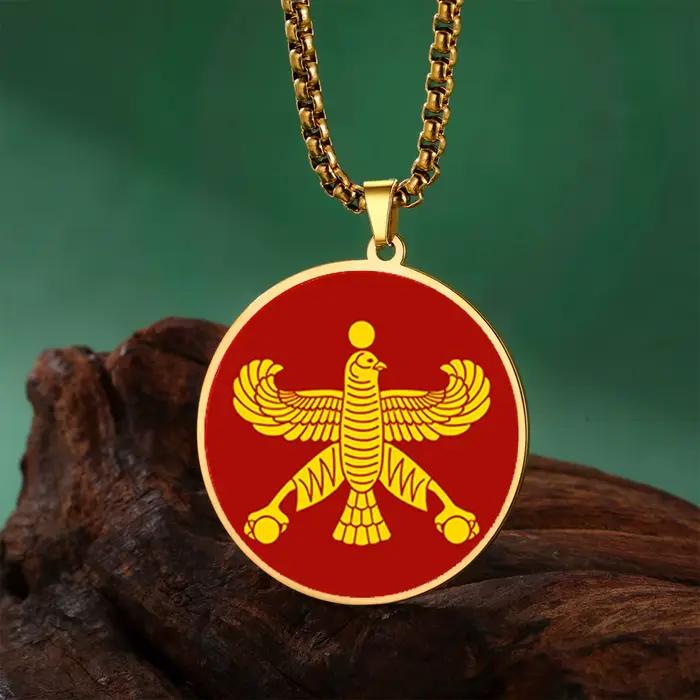 Collier HIPEE Shahbaz Eagle, bijoux historiques persans anciens pour hommes et femmes