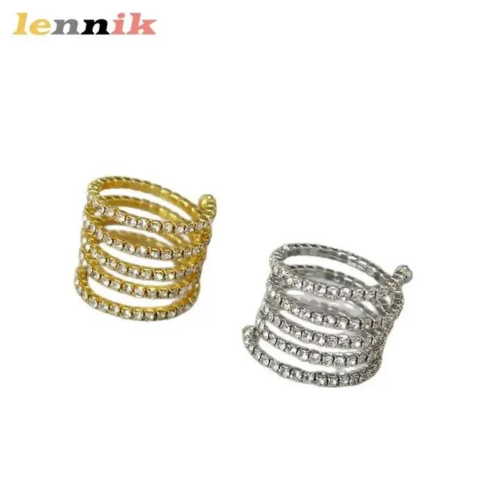 Bague empilable en laiton plaqué or LENNIK