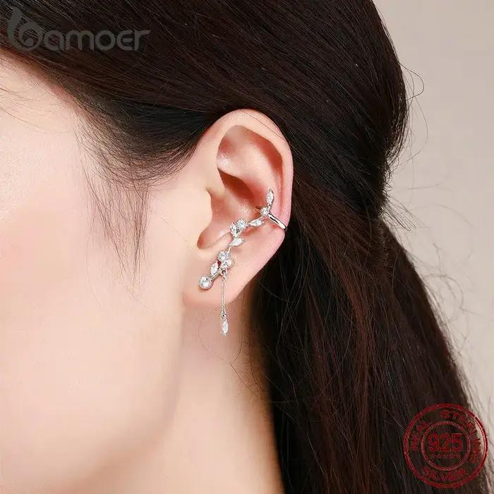Boucles d'oreilles Bamoer en zircon