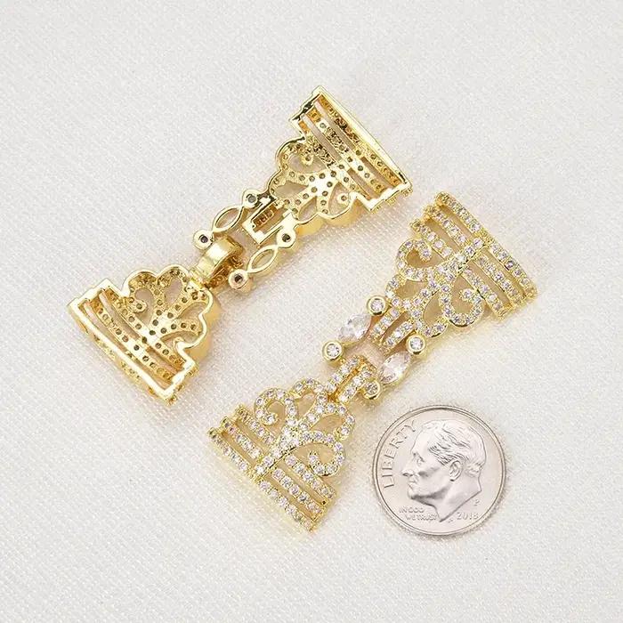 Chaînes de collier en zircone cubique de style rétro pour bijouterie artisanale femmes occasions spéciales création de bijoux DIY