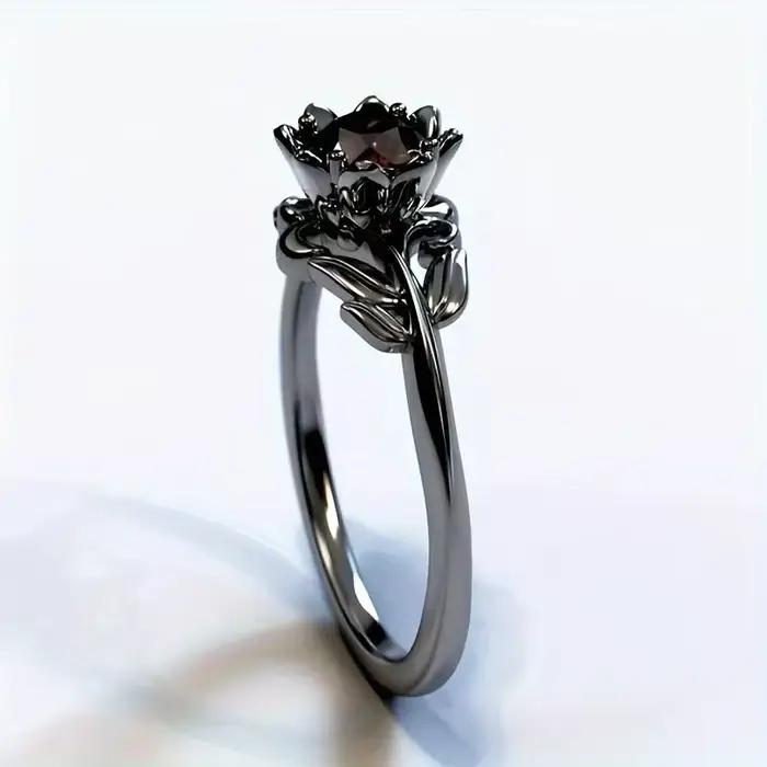 Bague de cocktail en or plaqué avec strass pour femmes, style moderne, idéale pour les mariages, anniversaires et soirées fancy