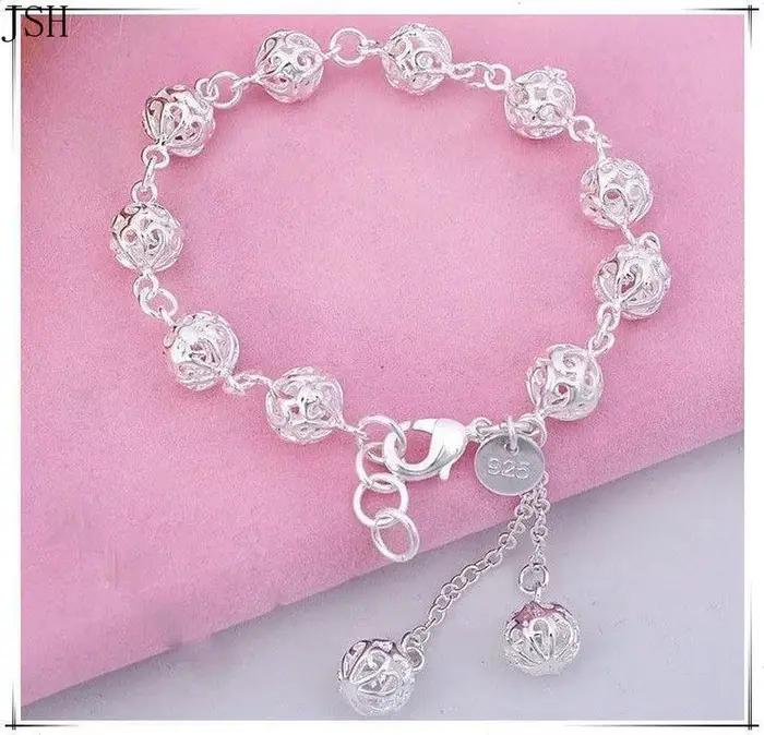 Bracelet en argent sterling 925 élégant pour femmes romantique classique soirée fête mariage