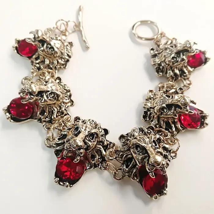 Bracelet de perles de Lion Vintage, bijoux pour femmes