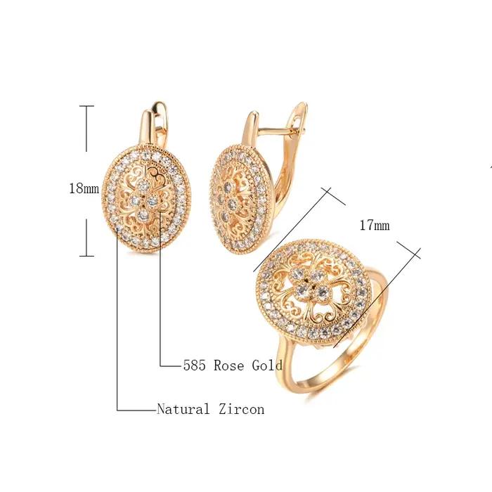 Boucles d'oreilles Vintage en Zircon pour femmes