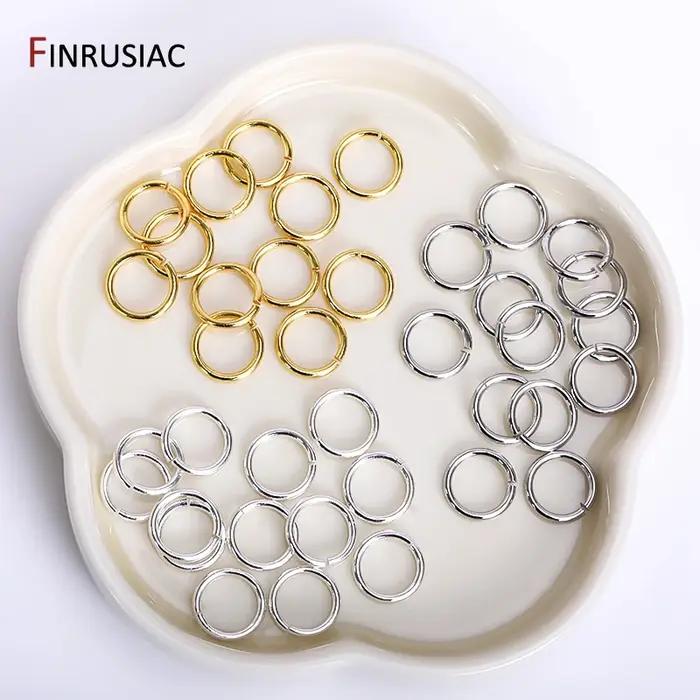 Anneaux de saut plaqués or 18 carats pour la fabrication de bijoux