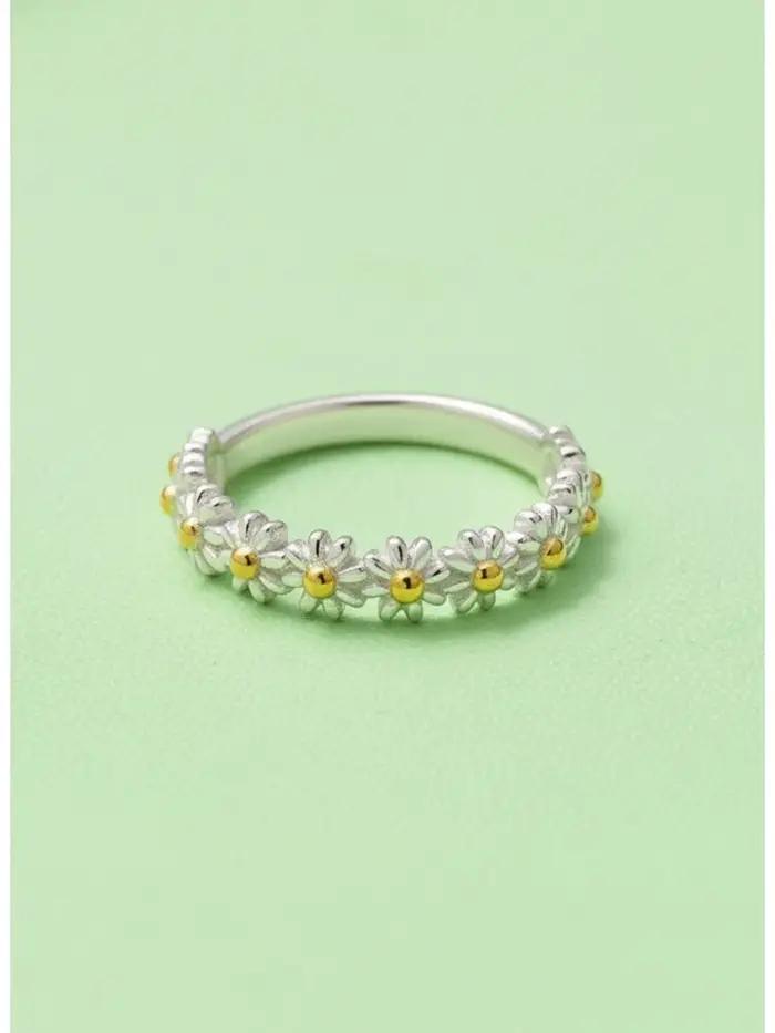 Bagues Marguerites Vintage En Argent Sterling 925 Pour Femmes Cadeau De Bijoux Fins Haute Qualité Occasions Spéciales Anniversaire Fiançailles Mariage