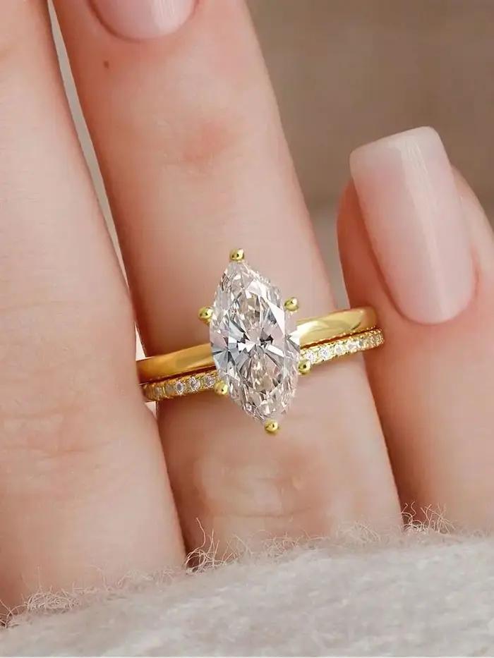 Bague classique en argent Sterling 925 pour femmes