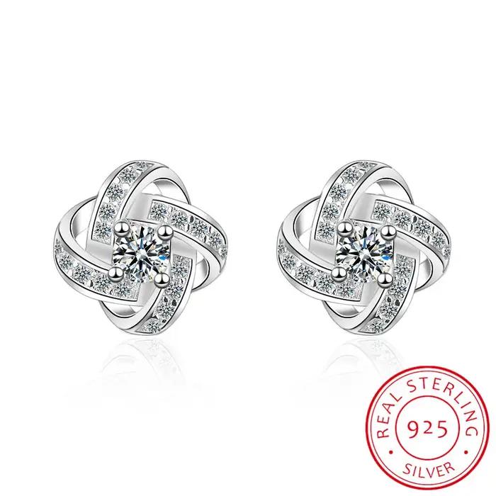 Boucles d'oreilles en argent Sterling 925 pour femmes