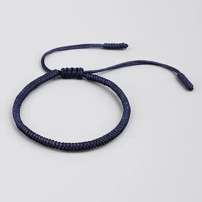 Bracelet porte-bonheur bouddhiste fait à la main pour homme et femme