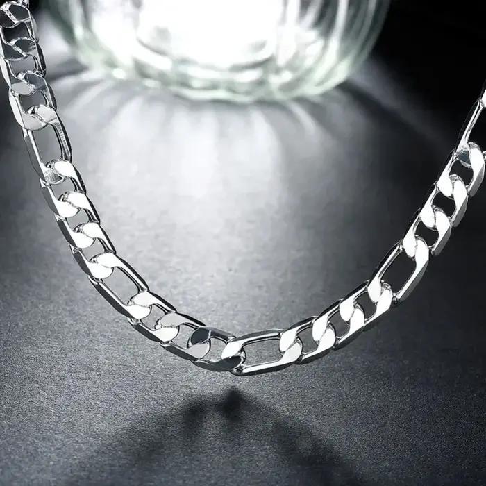Collier en argent Sterling 925 massif pour hommes