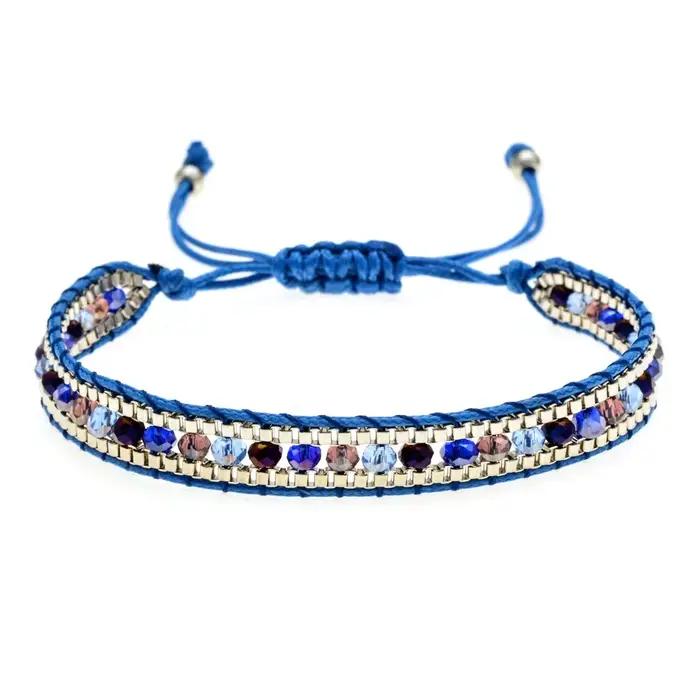 Bracelet rétro bohémien en perles de cristal