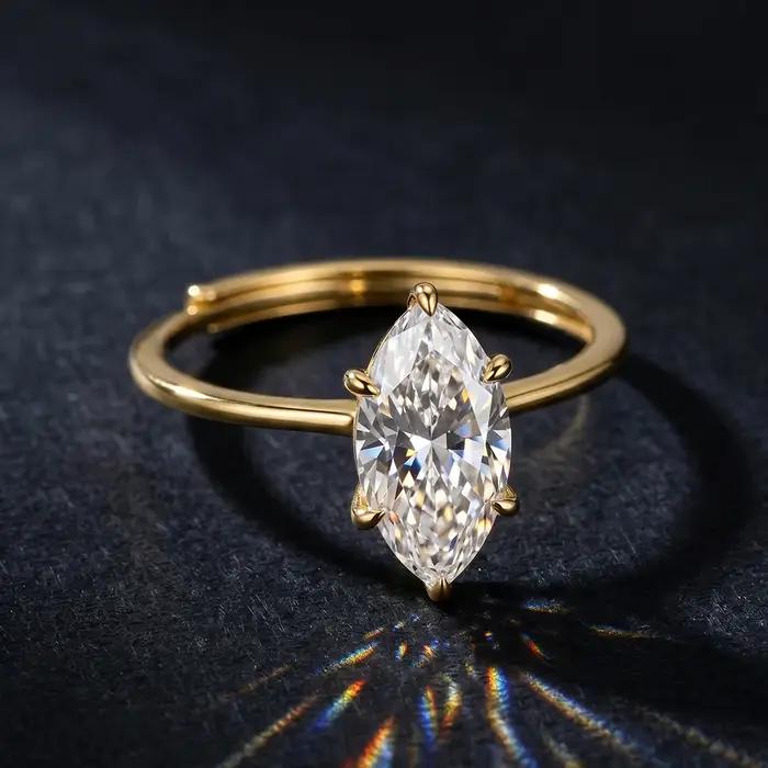 Bague en diamant Moissanite 3CT D VVS1 pour femmes, bague en argent Sterling S925, élégante et sophistiquée, bijoux de fête occasions spéciales ORSA JEWELS