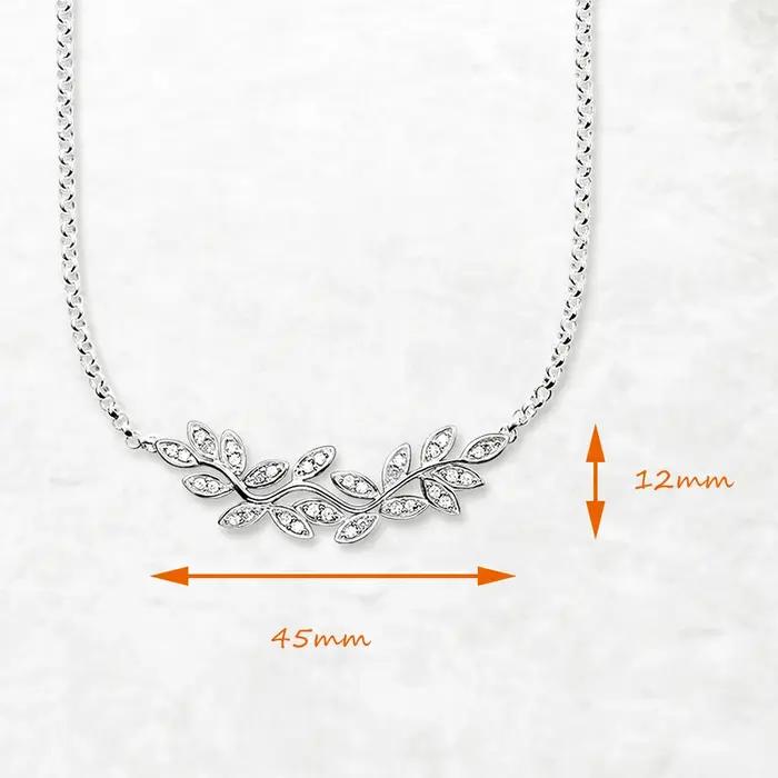 Collier feuilles vrilles