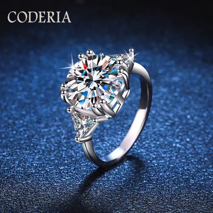 Bague en mousseline de luxe en argent regardé 5.0