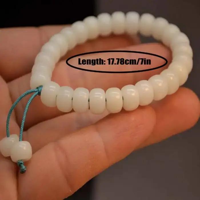 Bracelet de perles de racine de bodhi fait à la main