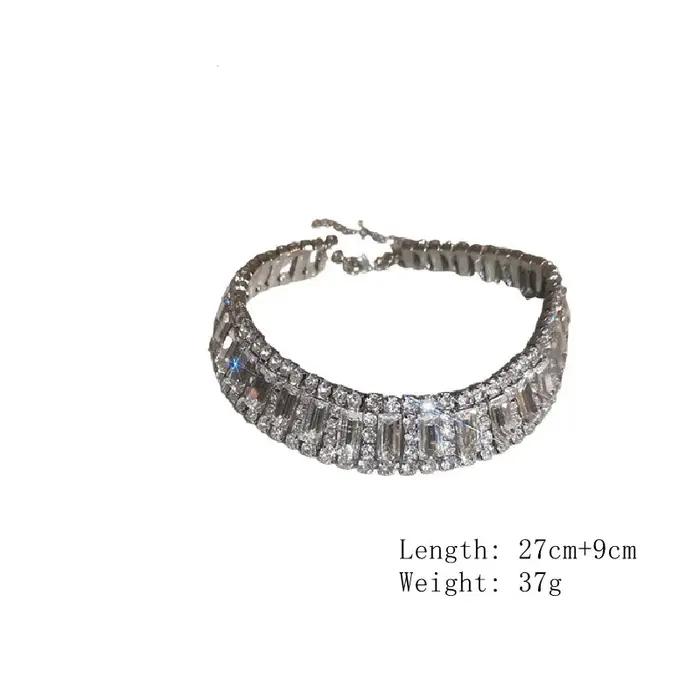 FYUAN – colliers ras de cou géométriques en cristal pour femmes