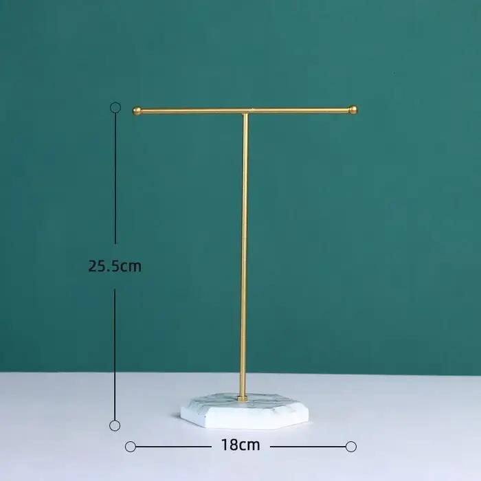 1pcs Bijoux Présentoir Pour Les Hommes Et Les Femmes Style Minimaliste Bureau Finition T En Forme D'ornements